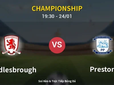 Soi Kèo Middlesbrough vs Preston – 19:30 24/01 | Nhận Định, Dự Đoán Tỷ Số