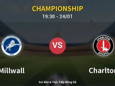 Soi Kèo Millwall vs Charlton – 19:30 24/01 | Nhận Định, Dự Đoán Tỷ Số