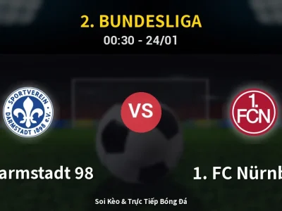 Kết Quả: SV Darmstadt 98 2-0 1. FC Nürnberg – Highlight & Bàn Thắng | 2. Bundesliga