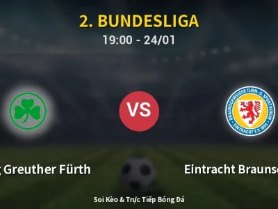 🔴 Trực Tiếp: SpVgg Greuther Fürth 0-0 Eintracht Braunschweig – Link Xem 2. Bundesliga (Full HD)