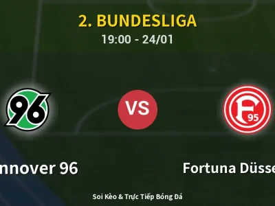 🔴 Trực Tiếp: Hannover 96 0-0 Fortuna Düsseldorf – Link Xem 2. Bundesliga (Full HD)