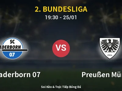 Kết Quả: SC Paderborn 07 2-1 Preußen Münster – Highlight & Bàn Thắng | 2. Bundesliga