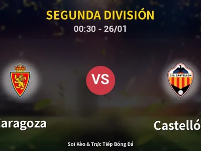 Kết Quả: Zaragoza 0-0 Castellón – Highlight & Bàn Thắng | Segunda División