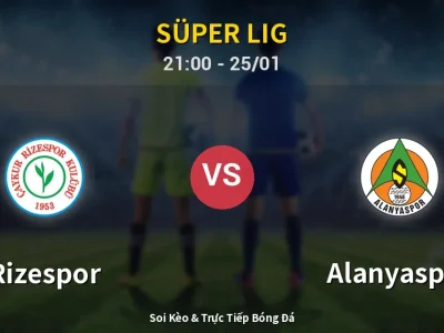 🔴 Trực Tiếp: Rizespor 0-0 Alanyaspor – Link Xem Süper Lig (Full HD)