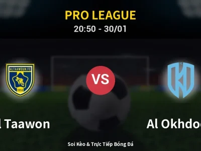 🔴 Trực Tiếp: Al Taawon 0-0 Al Okhdood – Link Xem Pro League (Full HD)
