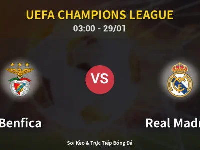 Kết Quả: Benfica 4-2 Real Madrid – Highlight & Bàn Thắng | UEFA Champions League