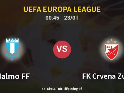 Kết Quả: Malmo FF 0-1 FK Crvena Zvezda – Highlight & Bàn Thắng | UEFA Europa League