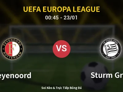 Kết Quả: Feyenoord 3-0 Sturm Graz – Highlight & Bàn Thắng | UEFA Europa League