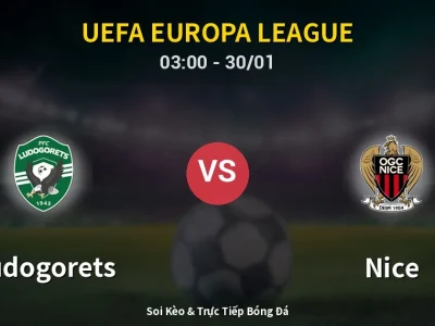 Kết Quả: Ludogorets 1-0 Nice – Highlight & Bàn Thắng | UEFA Europa League