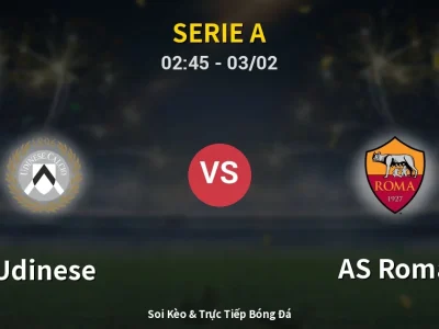 Kết Quả: Udinese 1-0 AS Roma – Highlight & Bàn Thắng | Serie A