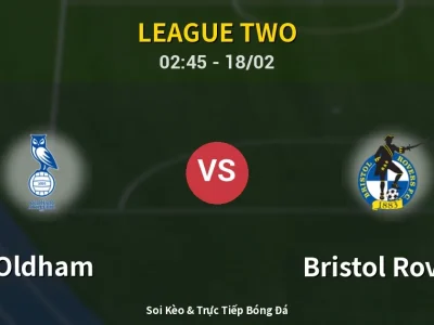 Kết Quả: Oldham 2-0 Bristol Rovers – Highlight & Bàn Thắng | League Two