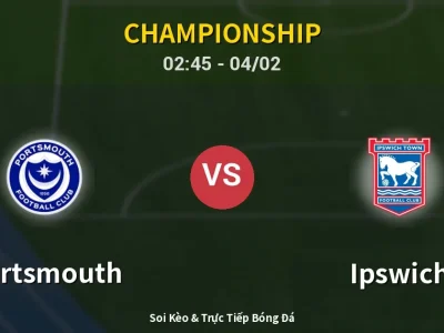 Soi Kèo Portsmouth vs Ipswich – 02:45 04/02 | Nhận Định, Dự Đoán Tỷ Số
