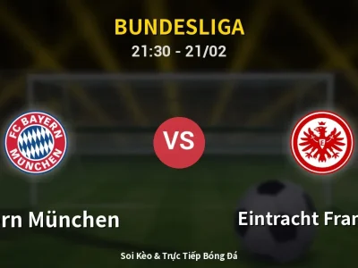 🔴 Trực Tiếp: Bayern München 2-0 Eintracht Frankfurt – Link Xem Bundesliga (Full HD)