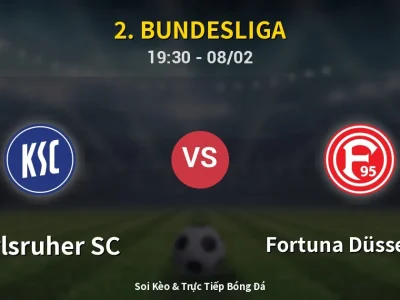 Kết Quả: Karlsruher SC 1-1 Fortuna Düsseldorf – Highlight & Bàn Thắng | 2. Bundesliga