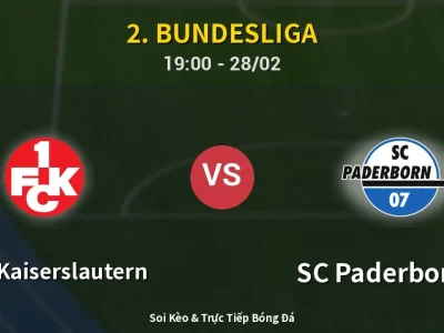 Soi Kèo 1. FC Kaiserslautern vs SC Paderborn 07 – 19:00 28/02 | Nhận Định, Dự Đoán Tỷ Số