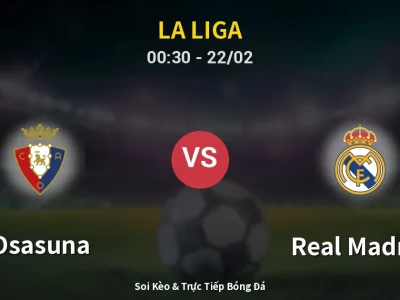 Kết Quả: Osasuna 2-1 Real Madrid – Highlight & Bàn Thắng | La Liga