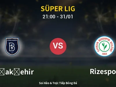 🔴 Trực Tiếp: Başakşehir 1-0 Rizespor – Link Xem Süper Lig (Full HD)