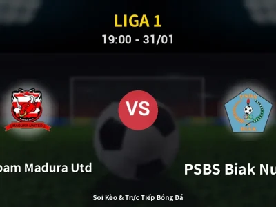 Kết Quả: Persepam Madura Utd 0-0 PSBS Biak Numfor – Highlight & Bàn Thắng | Liga 1