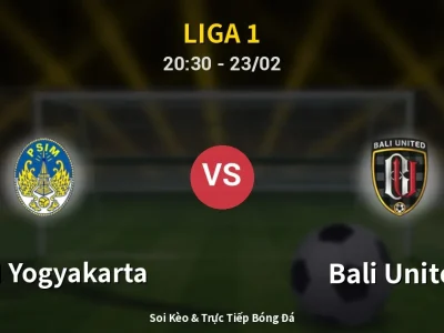 🔴 Trực Tiếp: PSIM Yogyakarta 1-3 Bali United – Link Xem Liga 1 (Full HD)