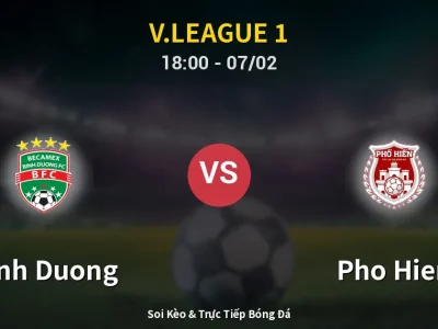 Kết Quả: Binh Duong 1-2 Pho Hien – Highlight & Bàn Thắng | V.League 1