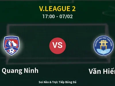 Kết Quả: Than Quang Ninh 1-1 Văn Hiến – Highlight & Bàn Thắng | V.League 2