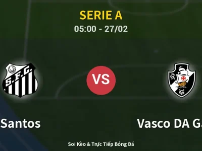 Kết Quả: Santos 2-1 Vasco DA Gama – Highlight & Bàn Thắng | Serie A