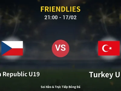 🔴 Trực Tiếp: Czech Republic U19 0-0 Turkey U19 – Link Xem Friendlies (Full HD)