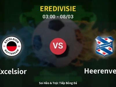 Kết Quả: Excelsior 1-2 Heerenveen – Highlight & Bàn Thắng | Eredivisie