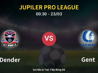 Kết Quả: Dender 1-3 Gent – Highlight & Bàn Thắng | Jupiler Pro League