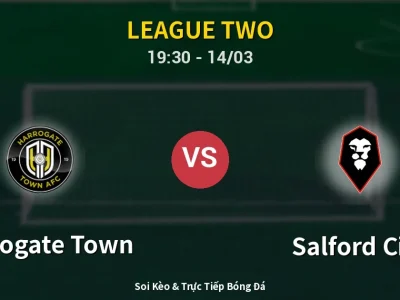Kết Quả: Harrogate Town 0-1 Salford City – Highlight & Bàn Thắng | League Two