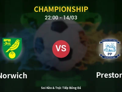 Soi Kèo Norwich vs Preston – 22:00 14/03 | Nhận Định, Dự Đoán Tỷ Số