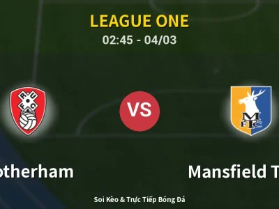 Kết Quả: Rotherham 0-0 Mansfield Town – Highlight & Bàn Thắng | League One