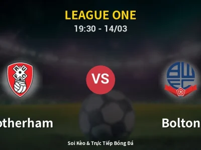 Soi Kèo Rotherham vs Bolton – 19:30 14/03 | Nhận Định, Dự Đoán Tỷ Số