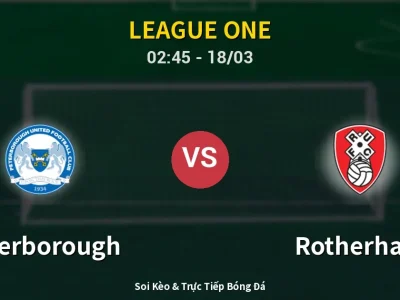 Kết Quả: Peterborough 5-0 Rotherham – Highlight & Bàn Thắng | League One