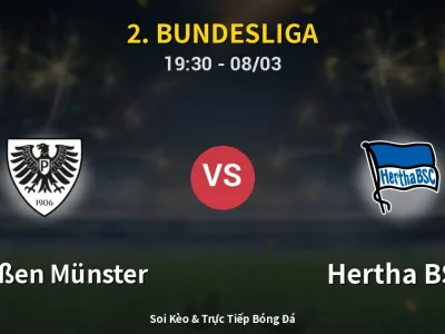 🔴 Trực Tiếp: Preußen Münster 1-1 Hertha BSC – Link Xem 2. Bundesliga (Full HD)