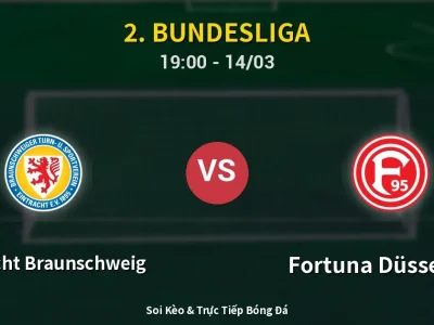Kết Quả: Eintracht Braunschweig 1-0 Fortuna Düsseldorf – Highlight & Bàn Thắng | 2. Bundesliga