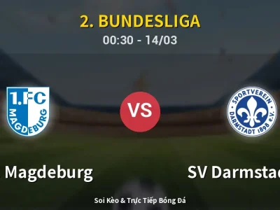 Kết Quả: 1. FC Magdeburg 1-1 SV Darmstadt 98 – Highlight & Bàn Thắng | 2. Bundesliga