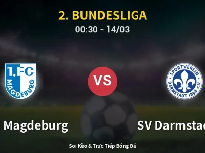 Kết Quả: 1. FC Magdeburg 1-1 SV Darmstadt 98 – Highlight & Bàn Thắng | 2. Bundesliga