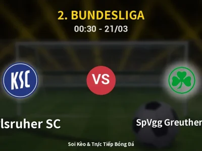 🔴 Trực Tiếp: Karlsruher SC 0-1 SpVgg Greuther Fürth – Link Xem 2. Bundesliga (Full HD)