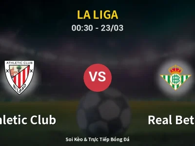 Kết Quả: Athletic Club 2-1 Real Betis – Highlight & Bàn Thắng | La Liga