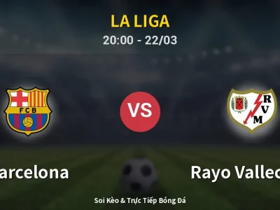 🔴 Trực Tiếp: Barcelona 1-0 Rayo Vallecano – Link Xem La Liga (Full HD)