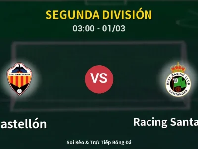 Kết Quả: Castellón 1-3 Racing Santander – Highlight & Bàn Thắng | Segunda División