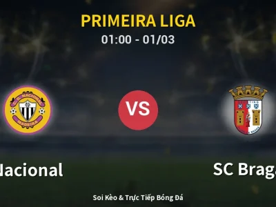 Kết Quả: Nacional 1-2 SC Braga – Highlight & Bàn Thắng | Primeira Liga
