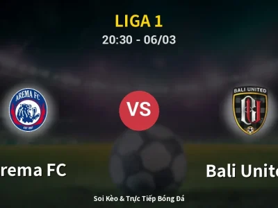 🔴 Trực Tiếp: Arema FC 1-3 Bali United – Link Xem Liga 1 (Full HD)