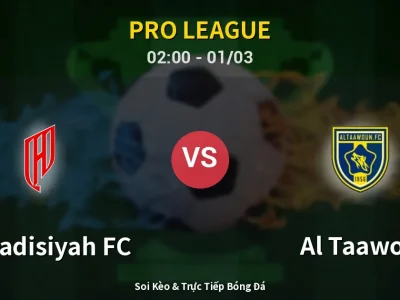 Kết Quả: Al-Qadisiyah FC 1-1 Al Taawon – Highlight & Bàn Thắng | Pro League