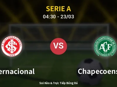 Kết Quả: Internacional 2-0 Chapecoense-sc – Highlight & Bàn Thắng | Serie A