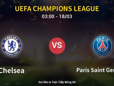 🔴 Trực Tiếp: Chelsea 0-2 Paris Saint Germain – Link Xem UEFA Champions League (Full HD)