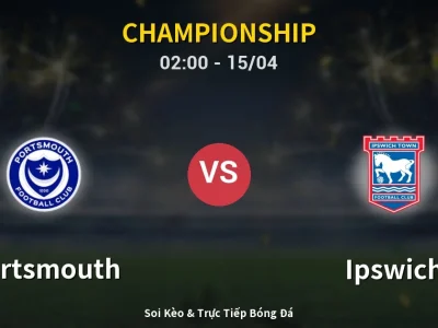 Kết Quả: Portsmouth 2-0 Ipswich – Highlight & Bàn Thắng | Championship