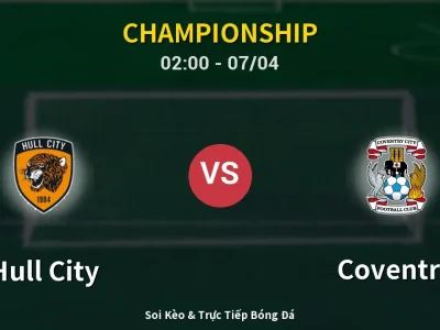 Kết Quả: Hull City 0-0 Coventry – Highlight & Bàn Thắng | Championship