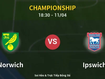Soi Kèo Norwich vs Ipswich – 18:30 11/04 | Nhận Định, Dự Đoán Tỷ Số